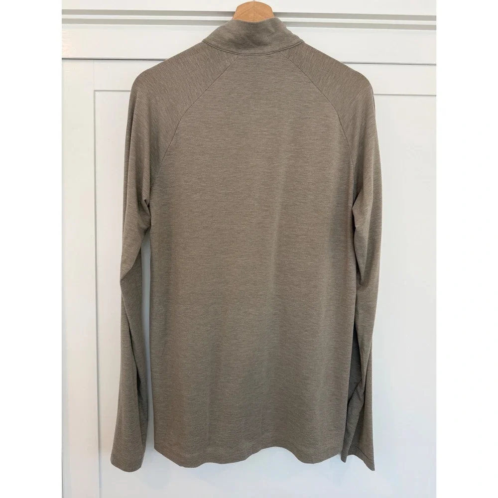 The North Face Men's Quarter Zip Gorpcore Pullover Taupe Performance Top - M